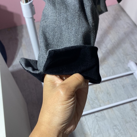 Vintage Christian Dior blazer 6 gray black velvet collar wool business corpcore - Picture 13 of 13